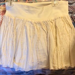 Cream skirt
